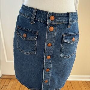 Madewell denim skirt